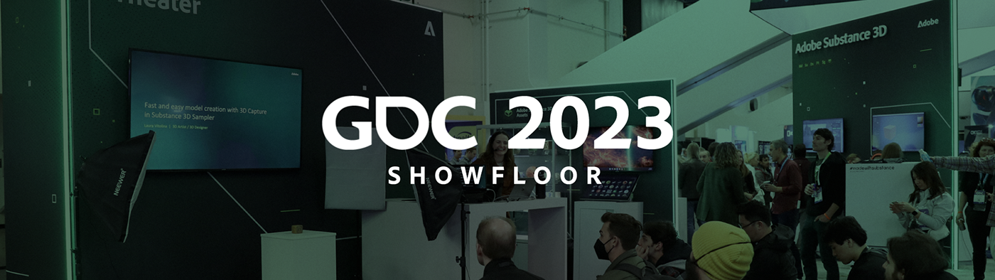 booth design Event GDC graphic design  Photography  substance substance 3d