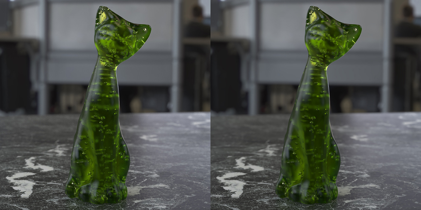 3D bubbles Cat denoiser frosted glass Maxwell Maya Render tutorial