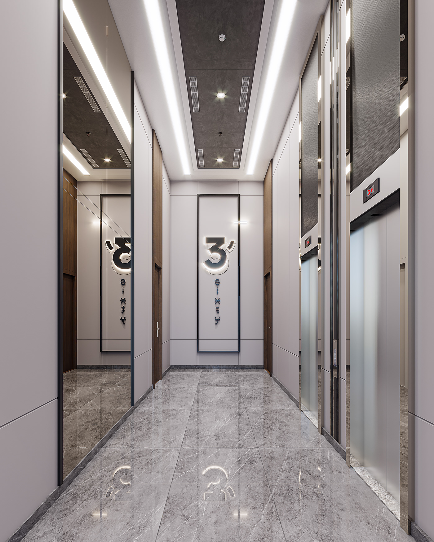 admin interior design  Interior architecture Render visualization 3D modern 3ds max corona