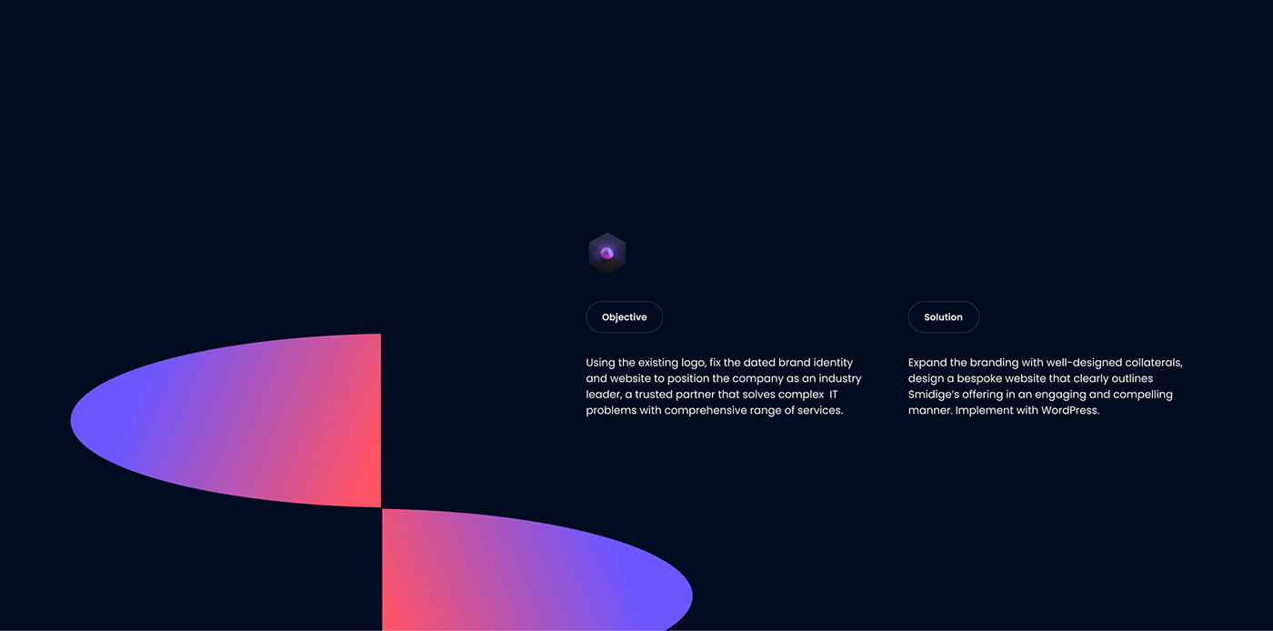 IT Web Design  Website Consulting agency wordpress UI/UX dark theme neon violet