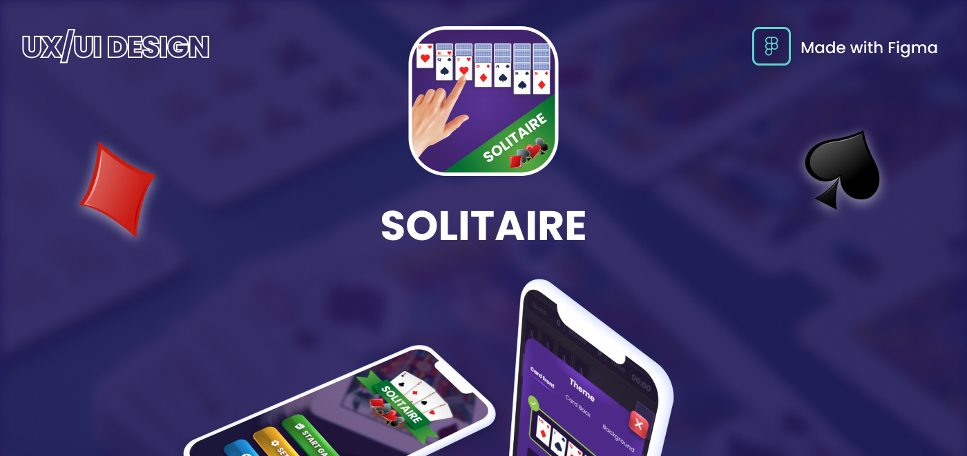 solitaire card game Poker poker online Mobile app UI/UX Figma app design android android app design