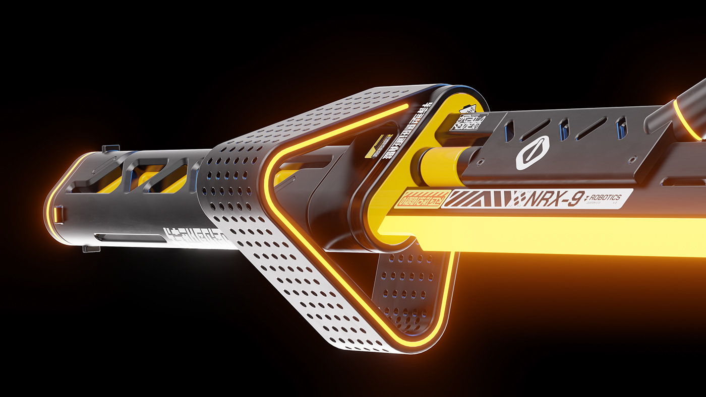 Weapon Swords weapons Sword Scifi Cyberpunk sci-fi Conceptdesign HardSurface CGI
