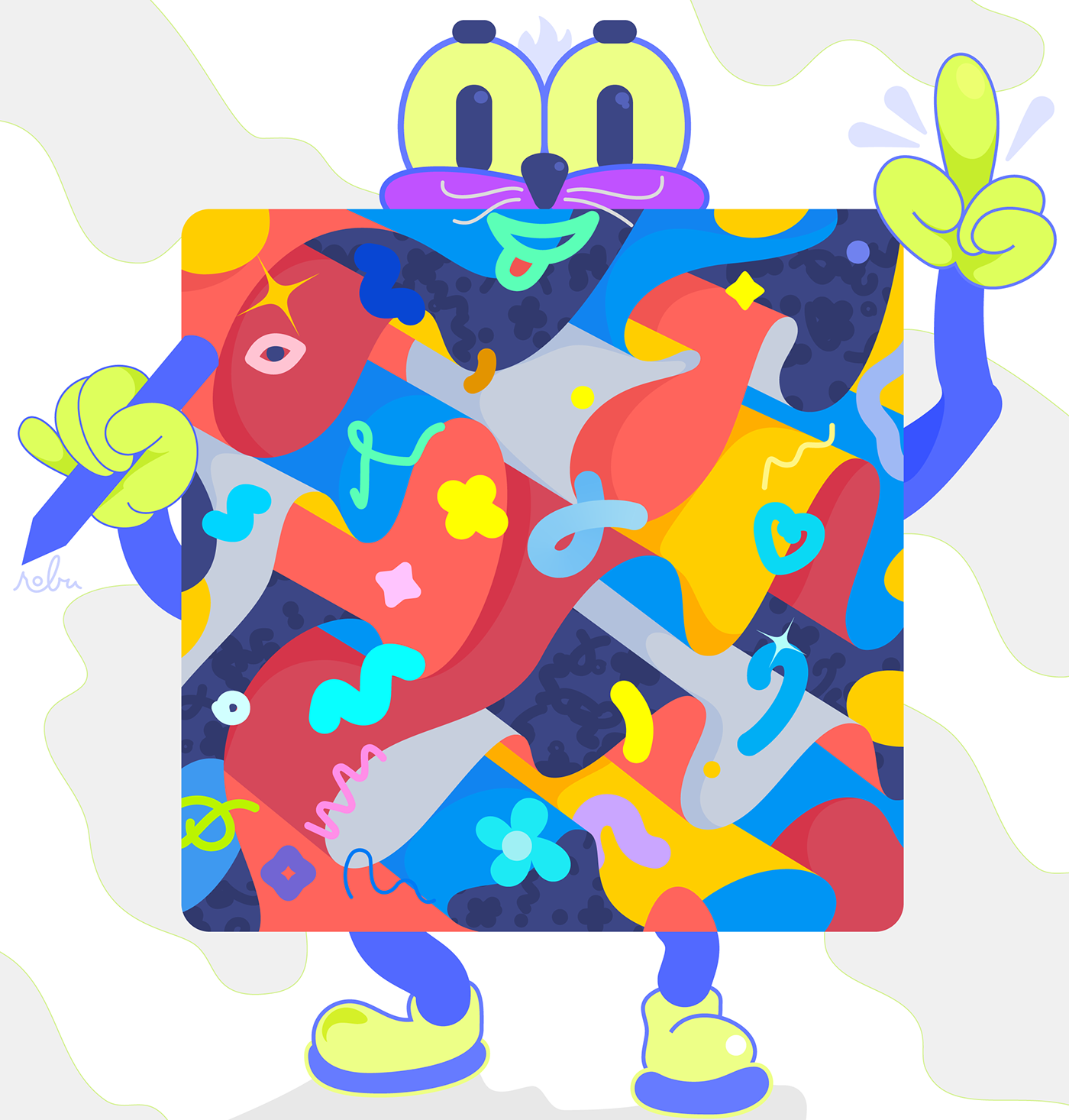 kawaii Emoji japanese colorful artist pattern happy silly