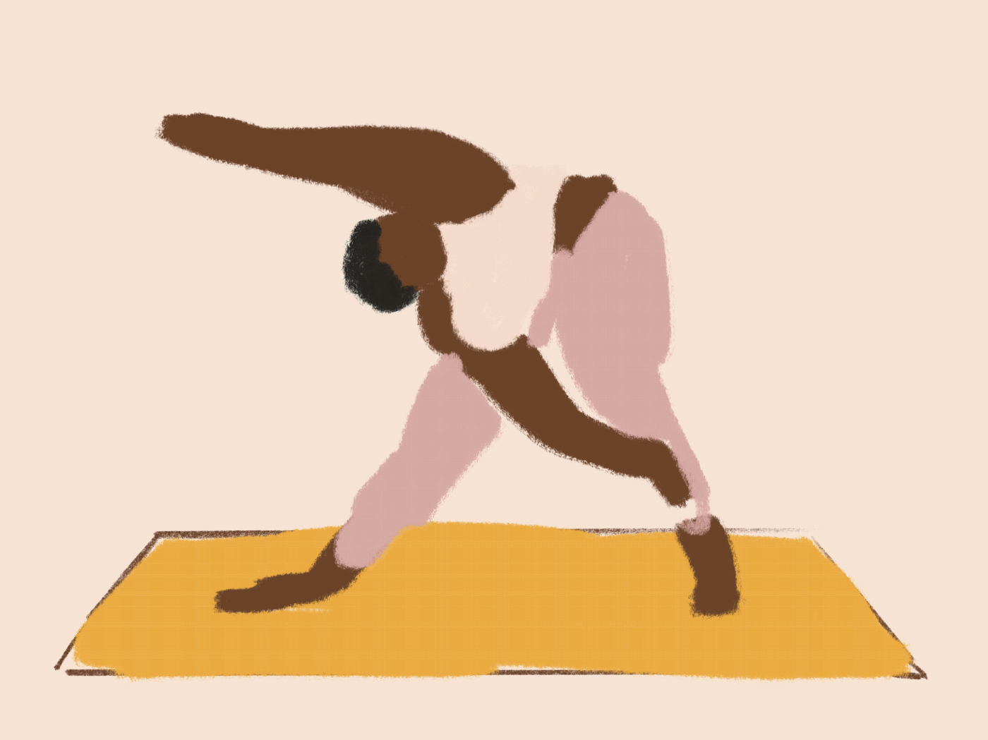 2DAnimation animation  Bodies in Motion frame by frame procreate animation real bodies workout Yoga