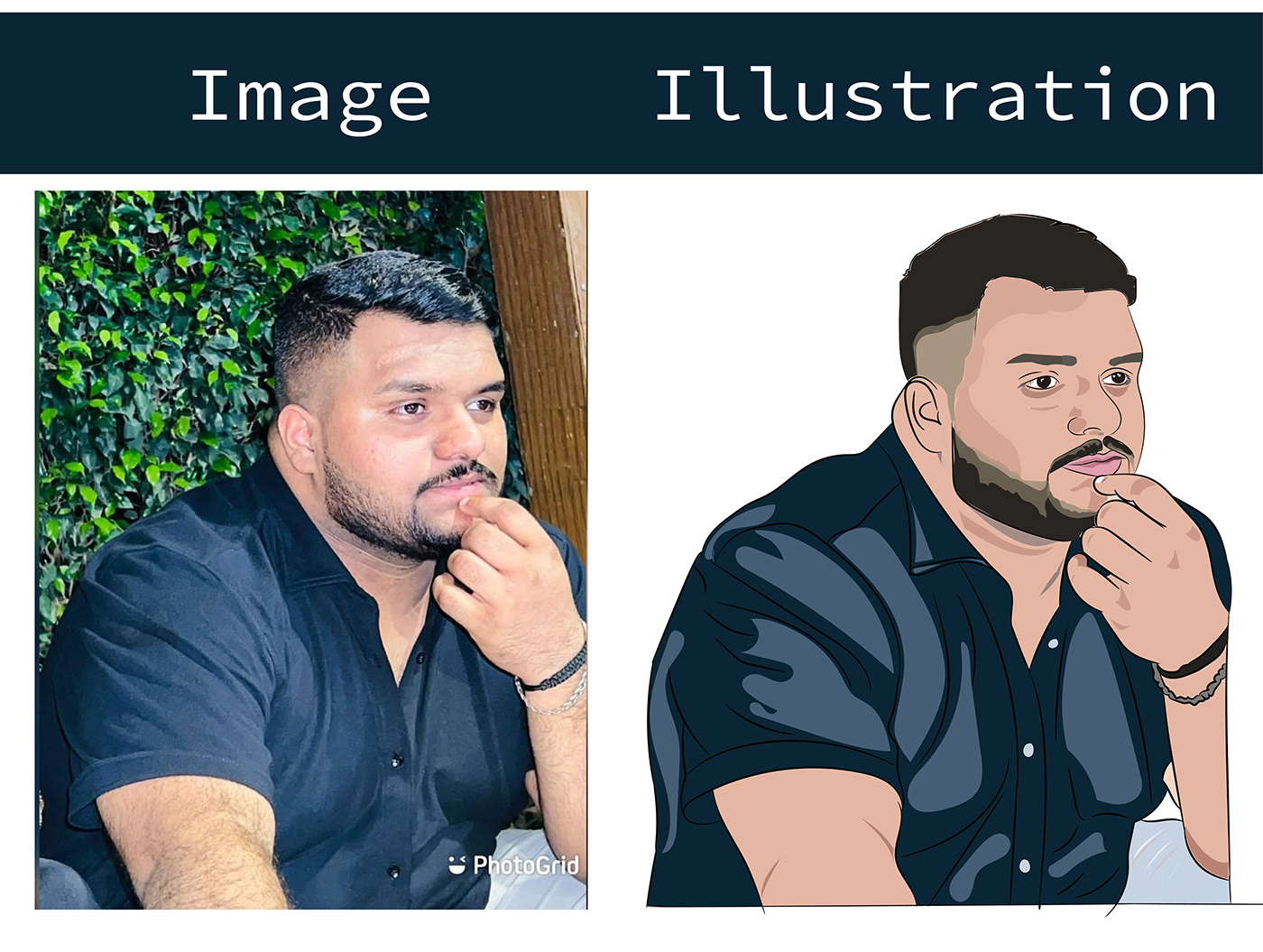 Digital Art  face illustration human illustraion image to vector