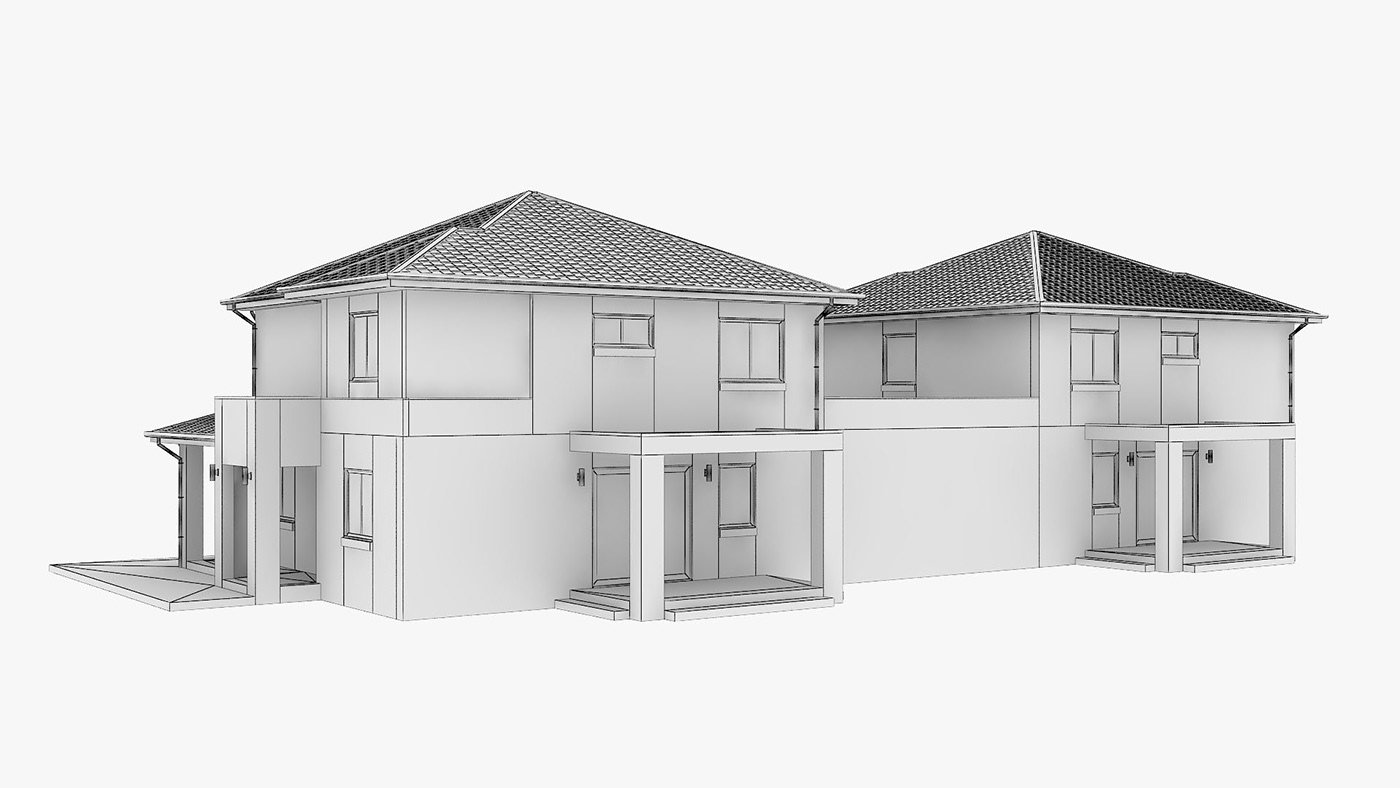 3D architecture building design fh3d house lumion MAX model visualization