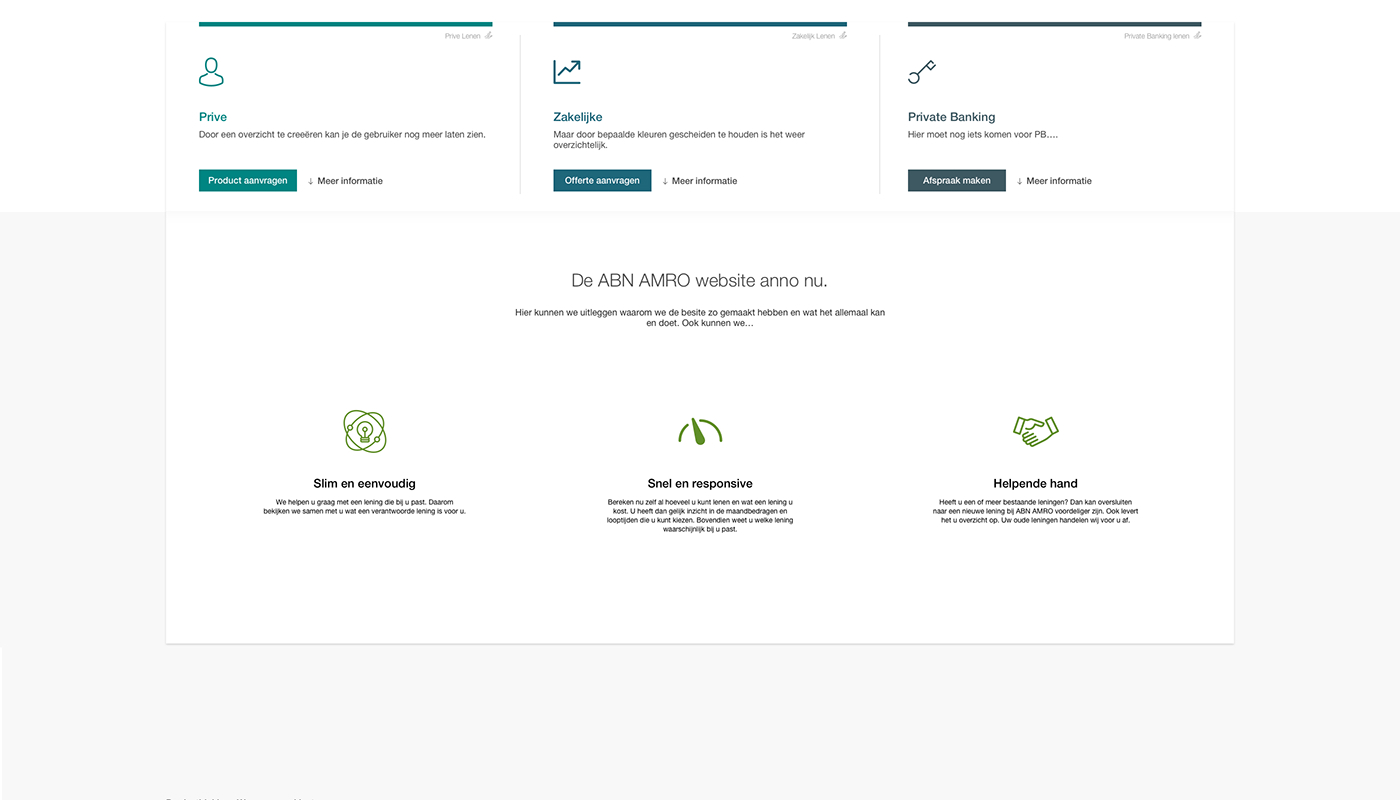 abn amro redesign UI/UX Website Web Design 