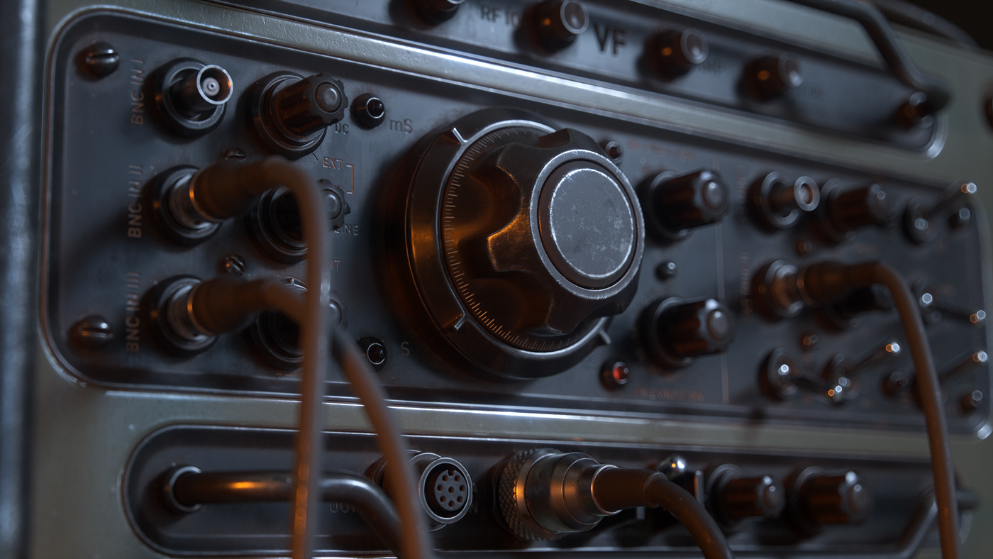 Military meters Radio old vintage cables CGI 3D Silverwing-VFX Raphael Rau