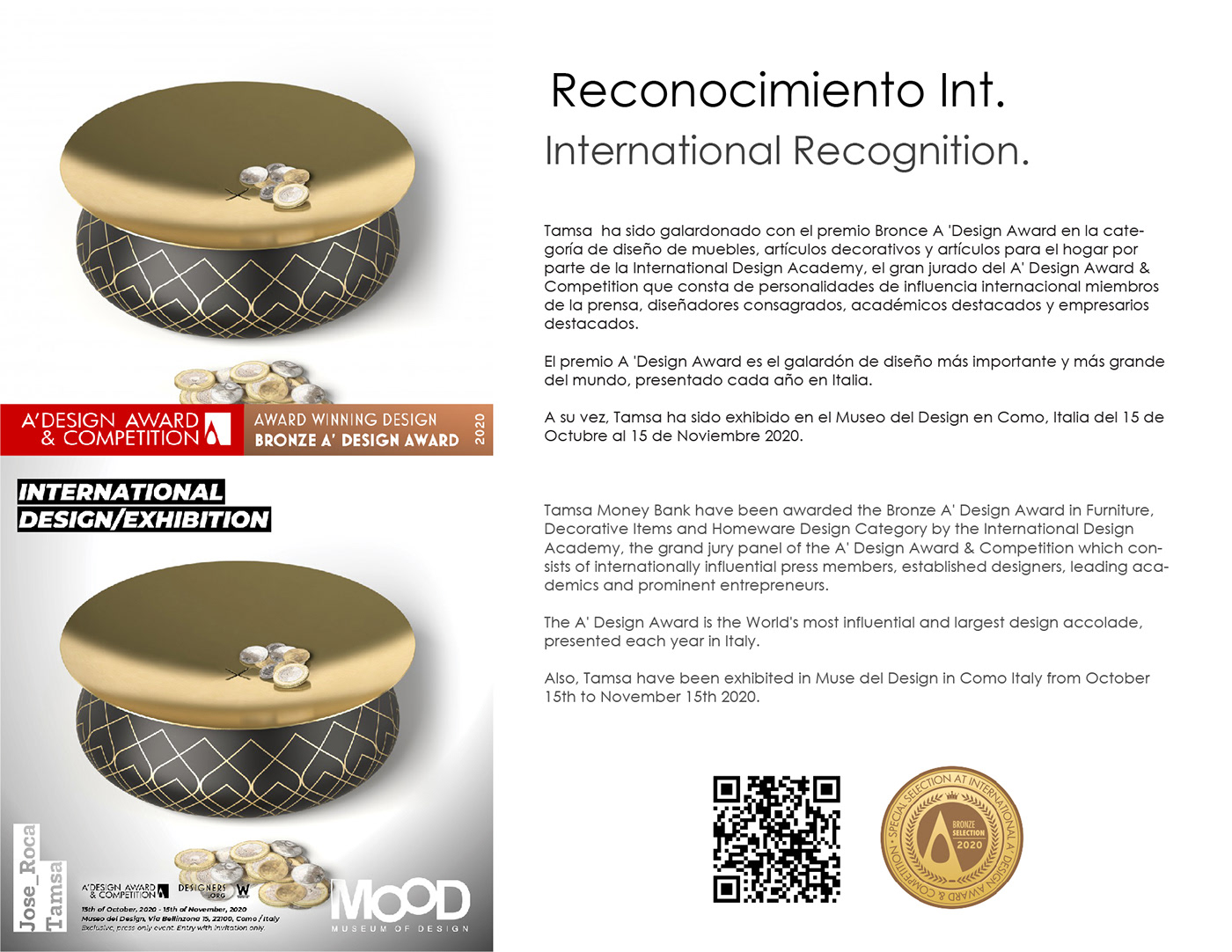 adesignawards awardwinner contemporary contemporarycraft craft design homeware industrialdesign moneybank product