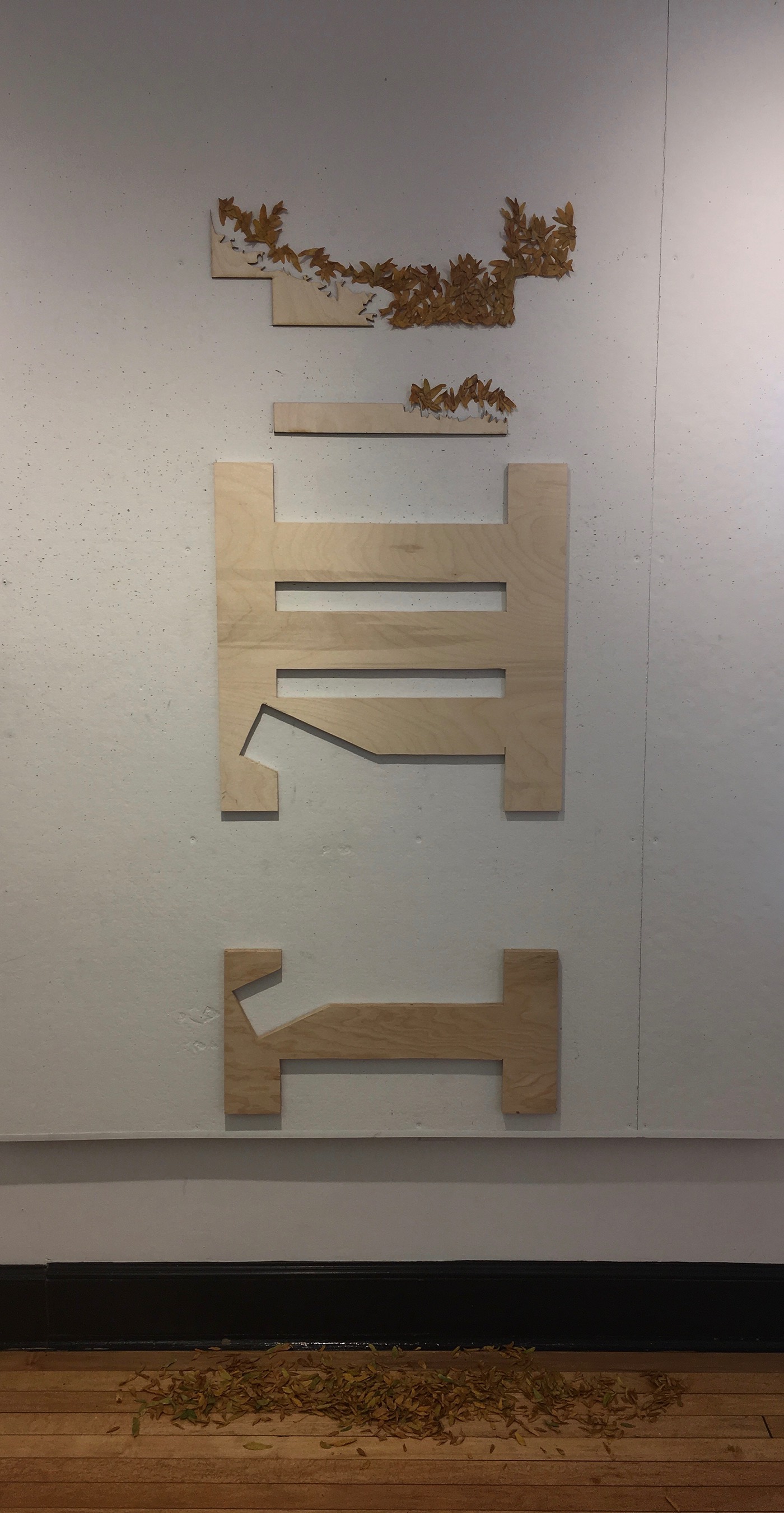 woodwork installation permanence impermanence design foundations mimi cabell typography  