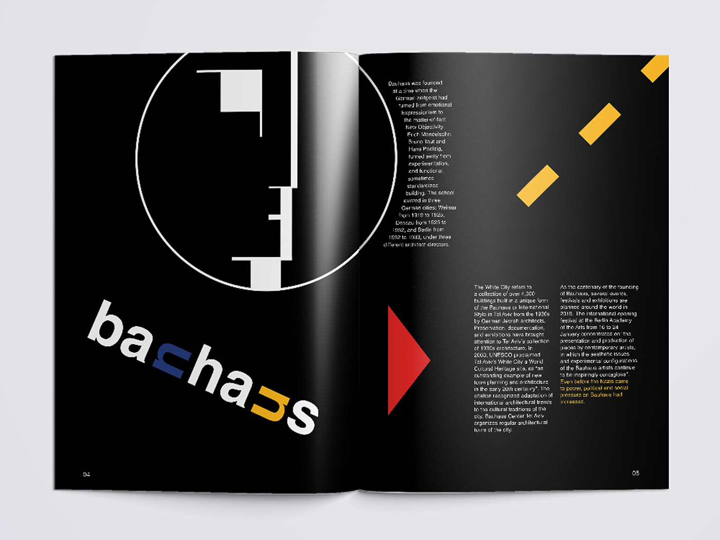 geometric graphic cover brochure bauhaus design magazine abstract ILLUSTRATION  futuristic