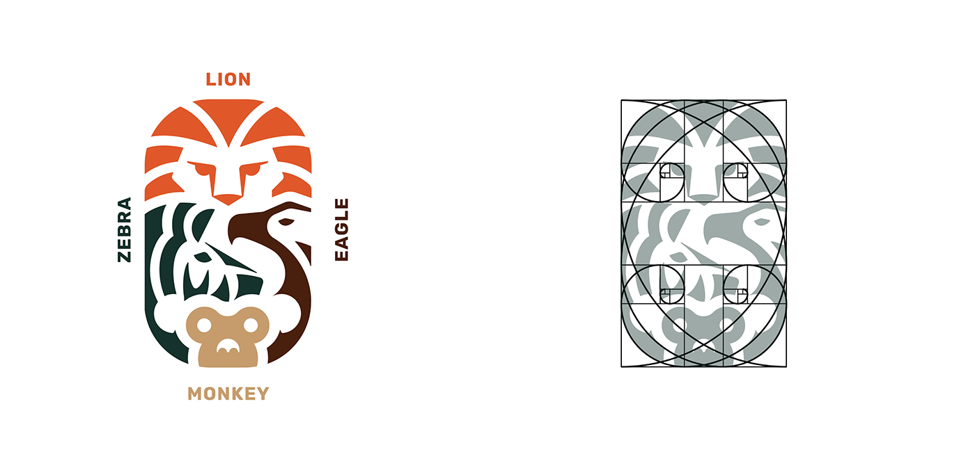 animals brand identity branding  Branding design logo Zoo Branding Zoo Flyer zoo logo zoo poster zoologico