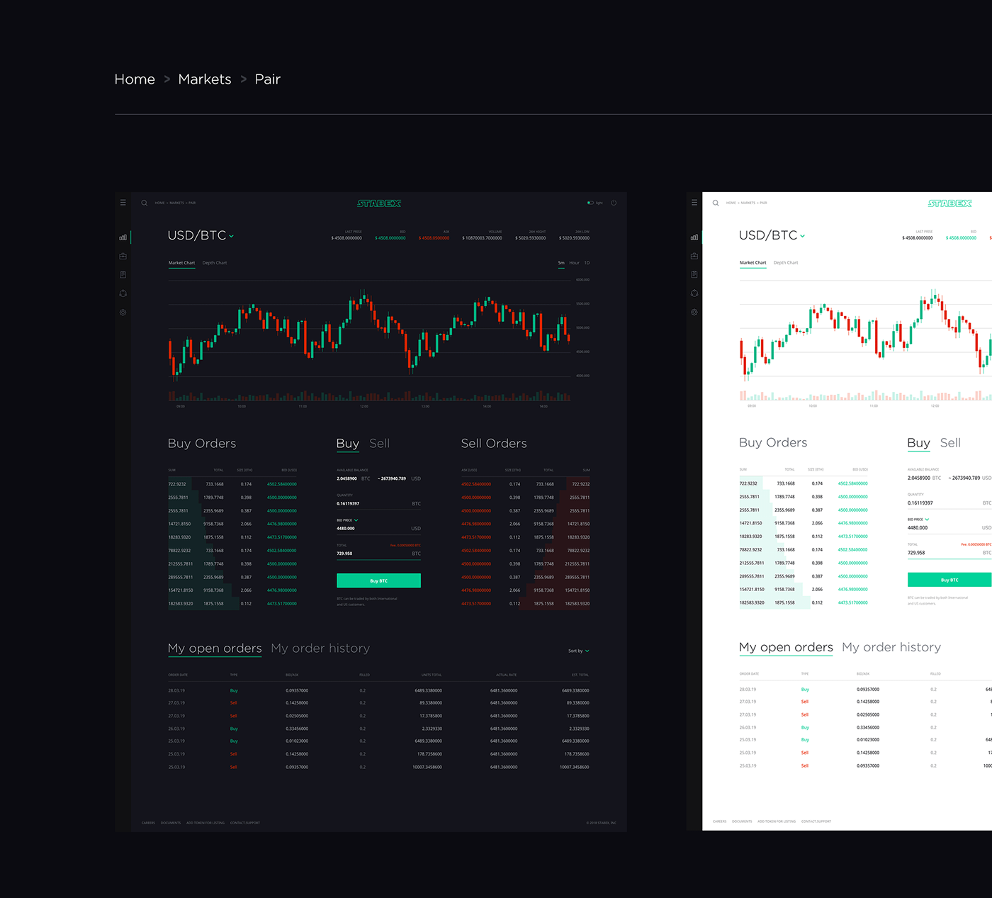 ux UI Interface dashboard Website mobile crypto cryptocurrency exchange