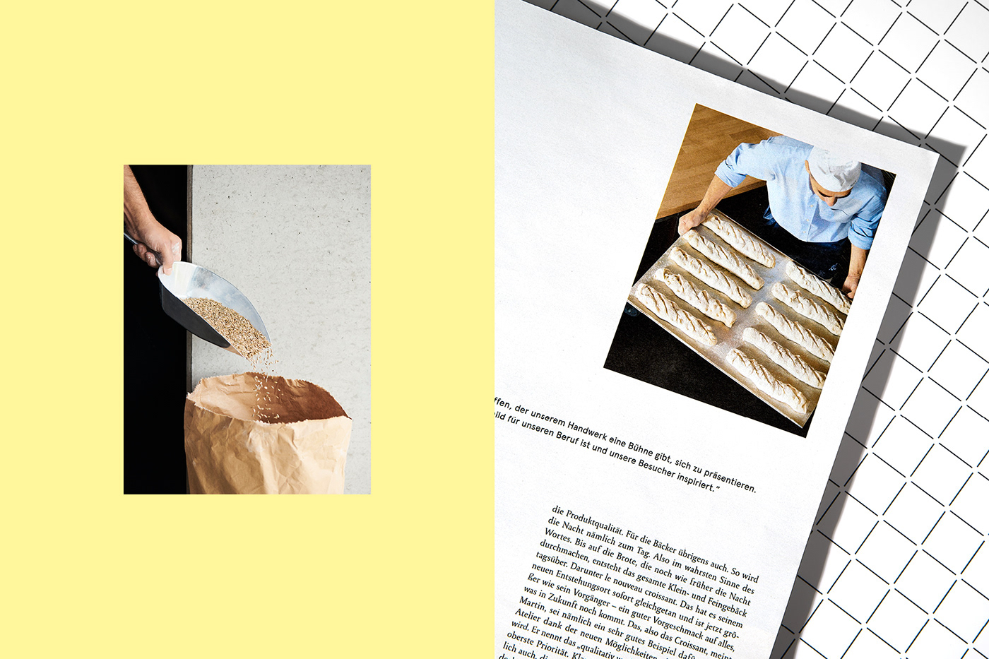 atelier baker bakery bread editorial design  Food  Layout magazine roastery typography  