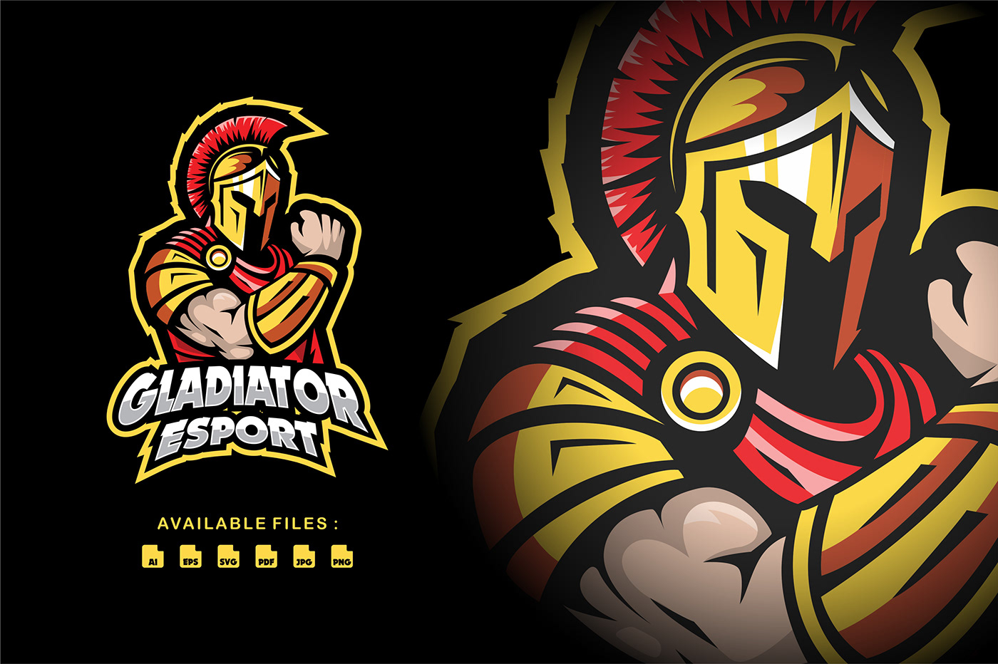 Gladiator esport logo design brand identity game sparta warrior greek Greece