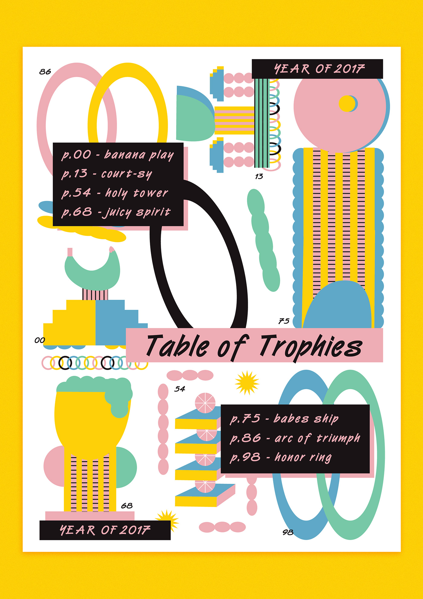 trophies sports festival poster textures Patterns shapes