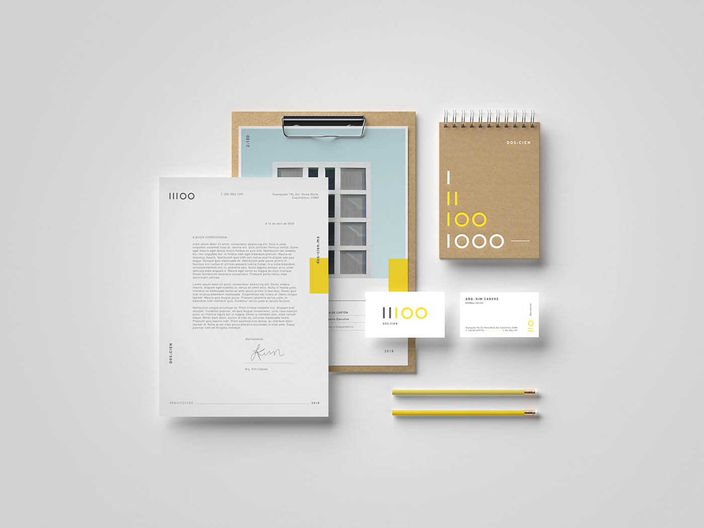 architecture brand logo naming mexico Logotype Stationery corporate