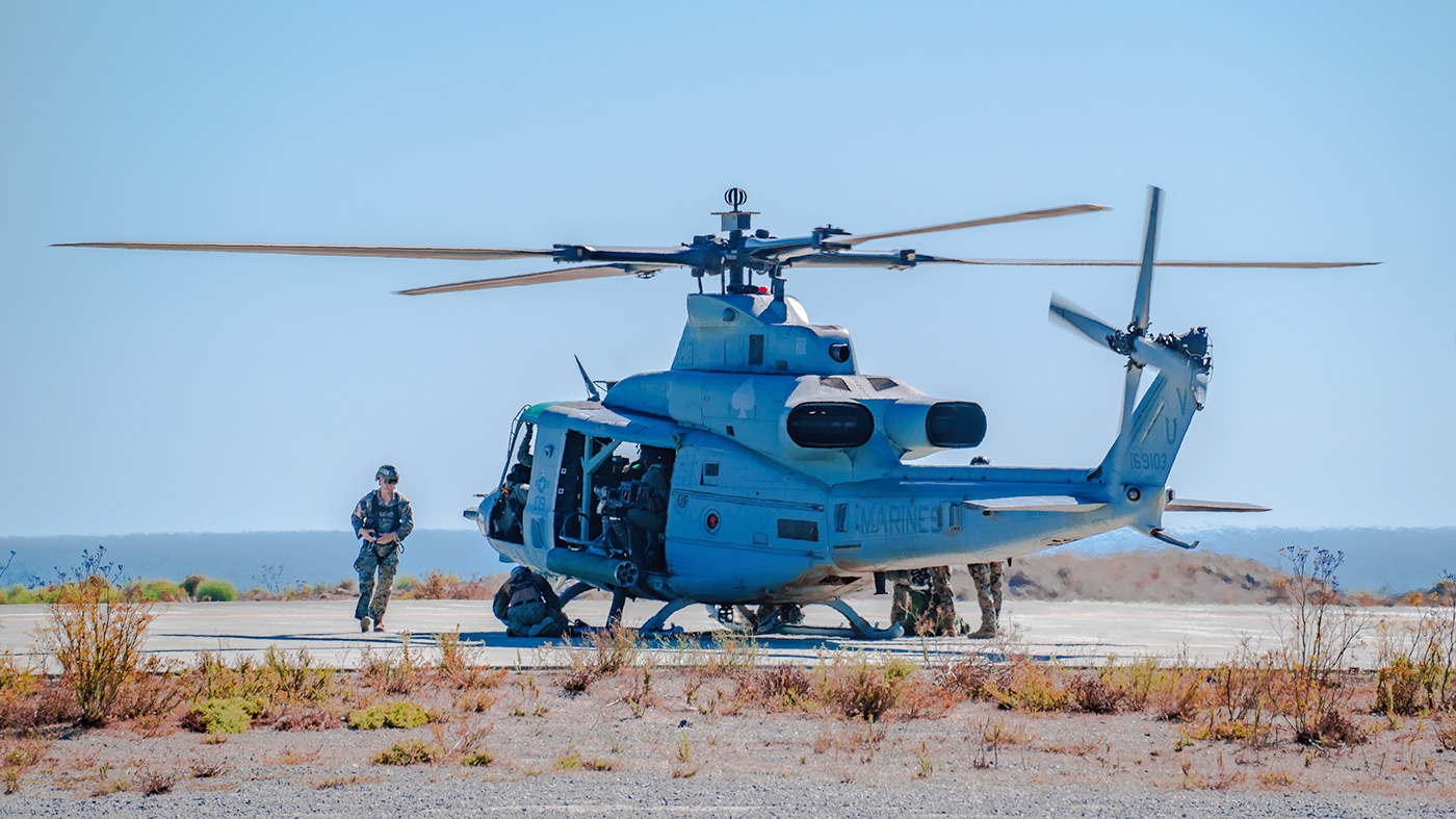 Military soldier helicopter aviation Aircraft training Ocean beach Landscape