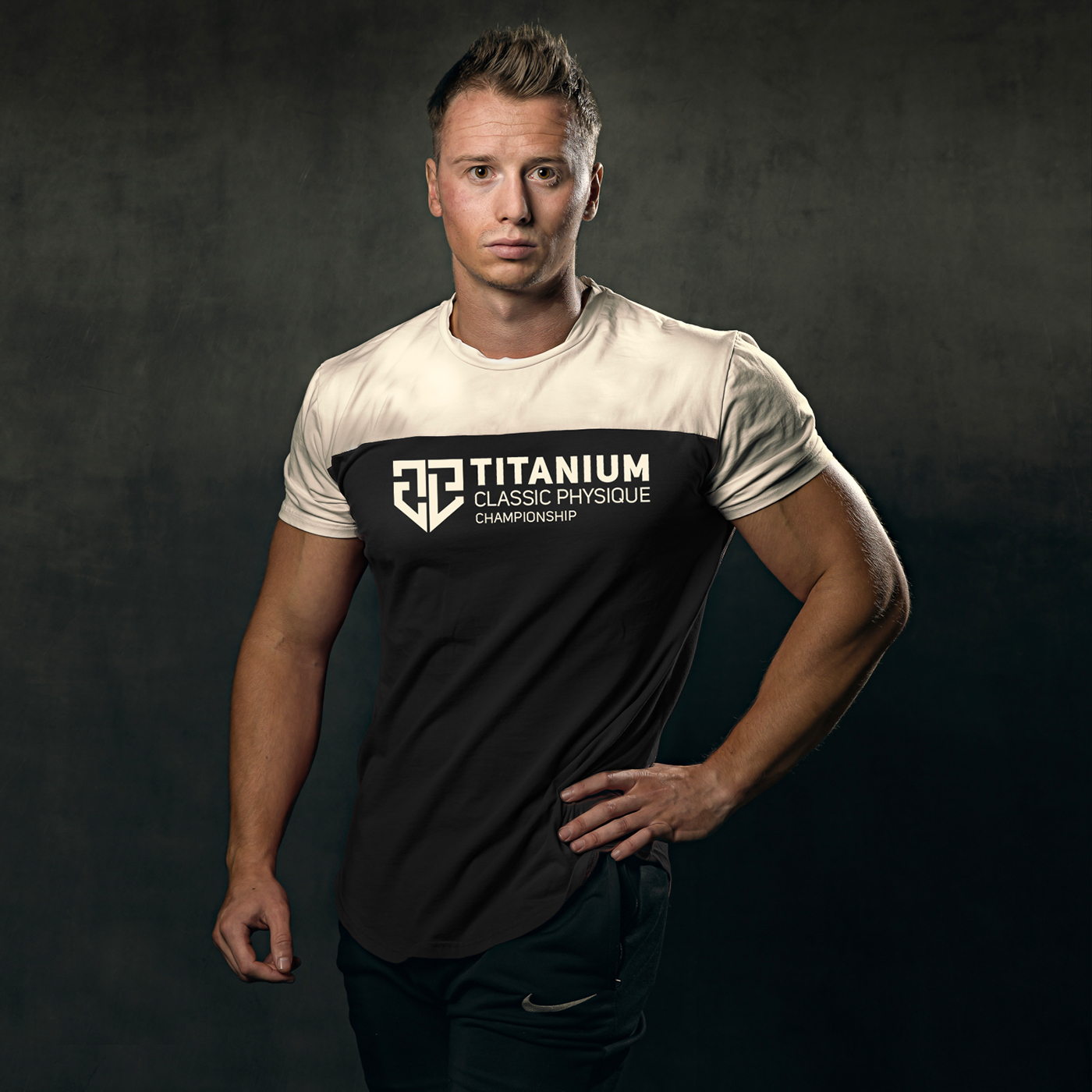 Titanium Classic Physique gym Championship muscle fitness brand identity