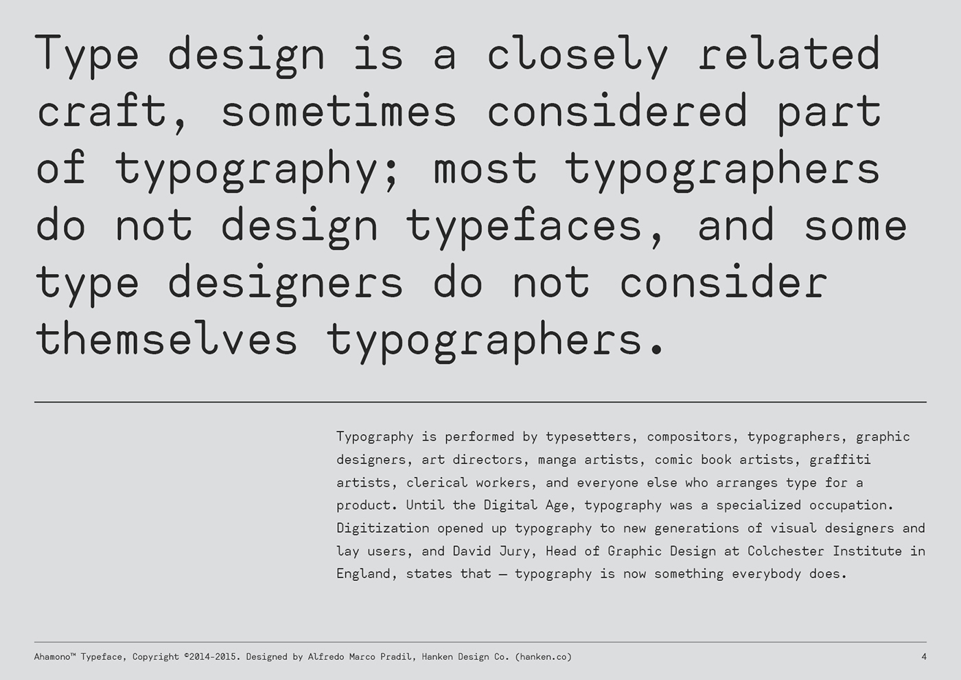 monospaced font ahamono Typeface regular download webapp Website application
