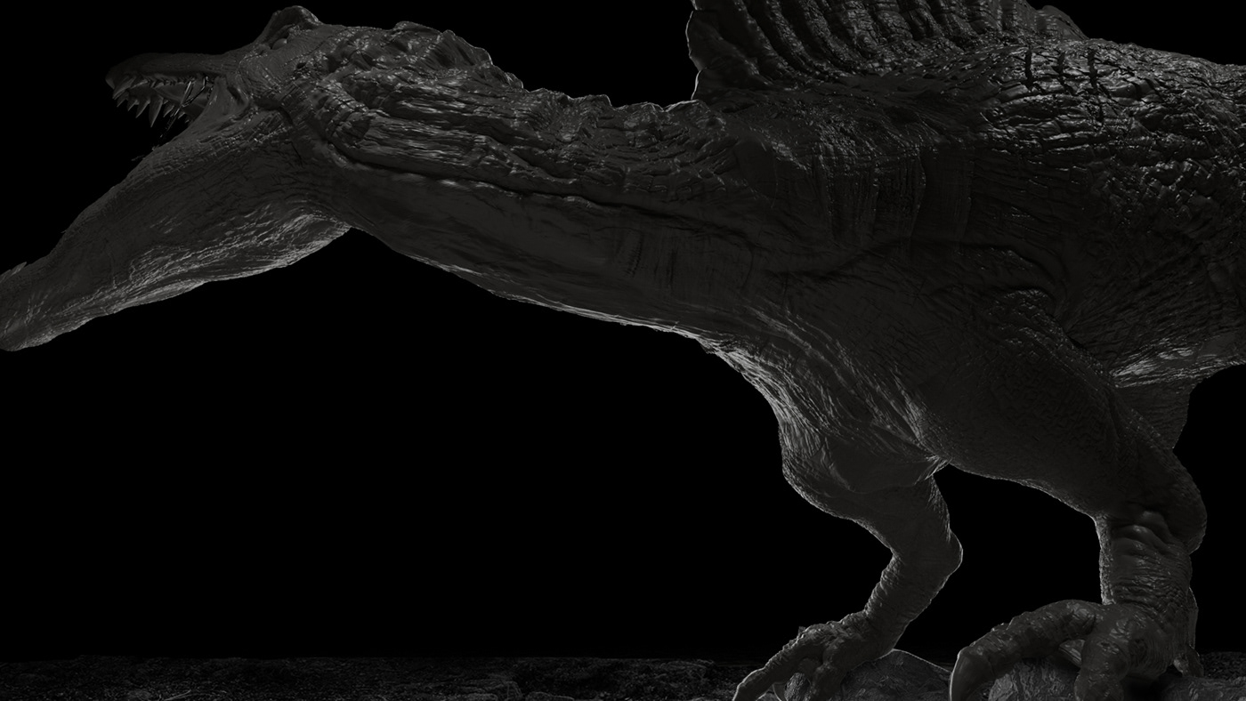 3D dinosaure scult Zbrush
