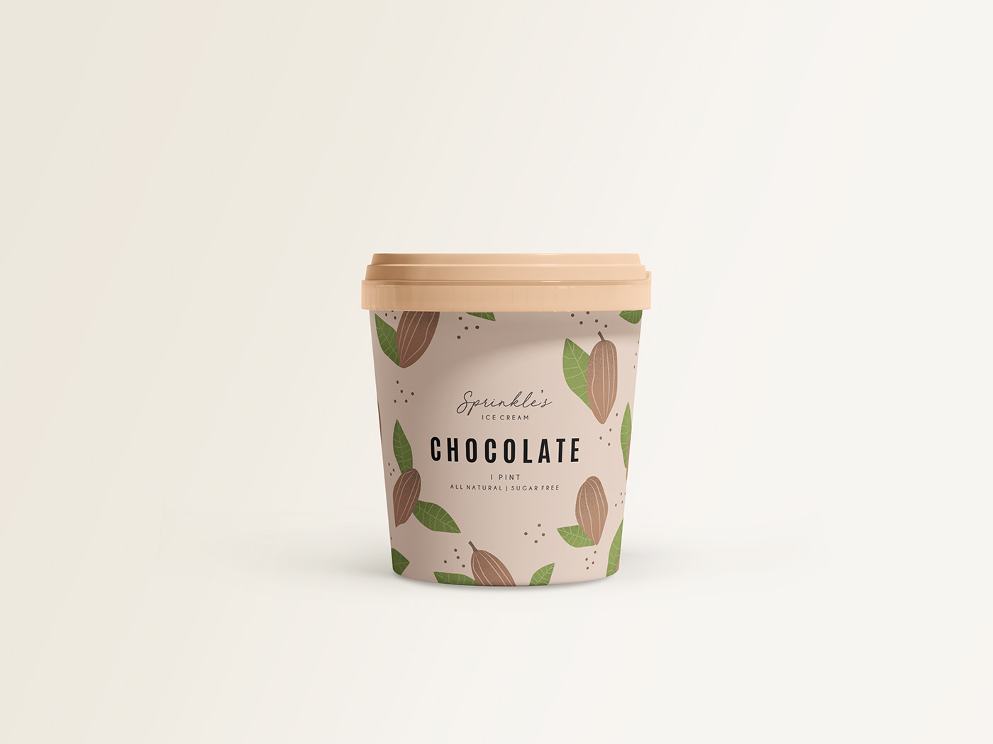 chocolate graphic design  ice cream ILLUSTRATION  minimal modern product packaging strawberry vanill