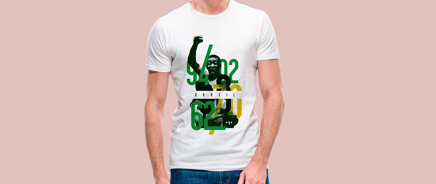 stamp Estampas camisetas t-shirt Brasil Brazil Copa copa do mundo design pele