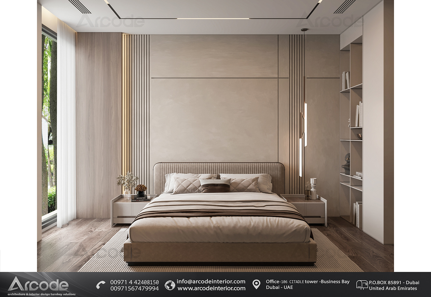 interior design  architecture modern Render 3ds max dubai bedoom