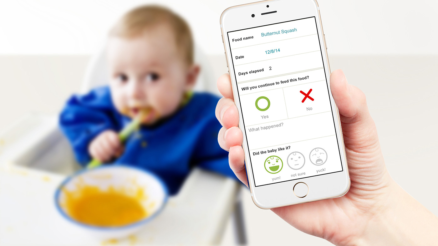app feature ux UI feeding tool pregnancy baby