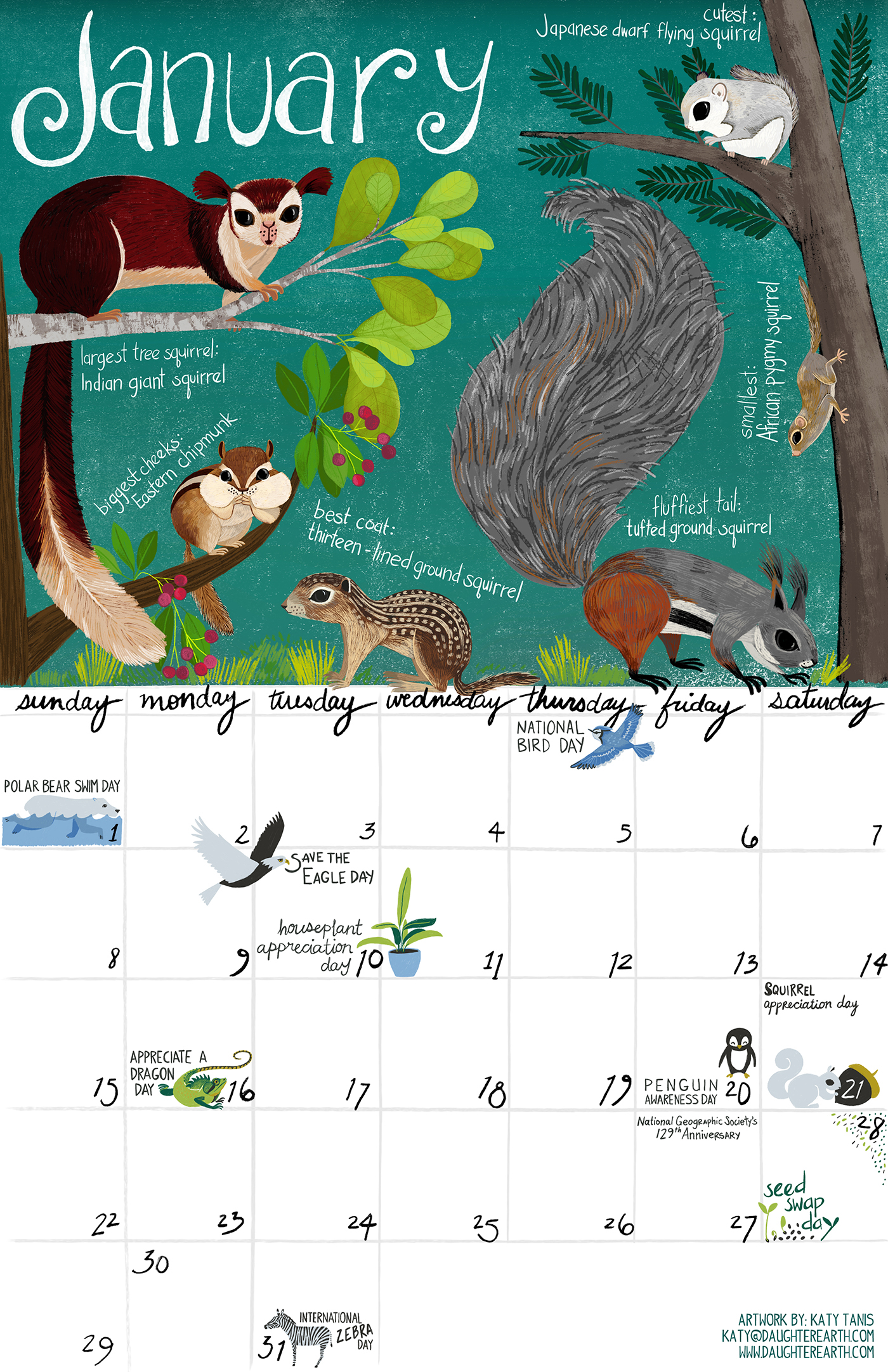 conservation-calendar-on-behance