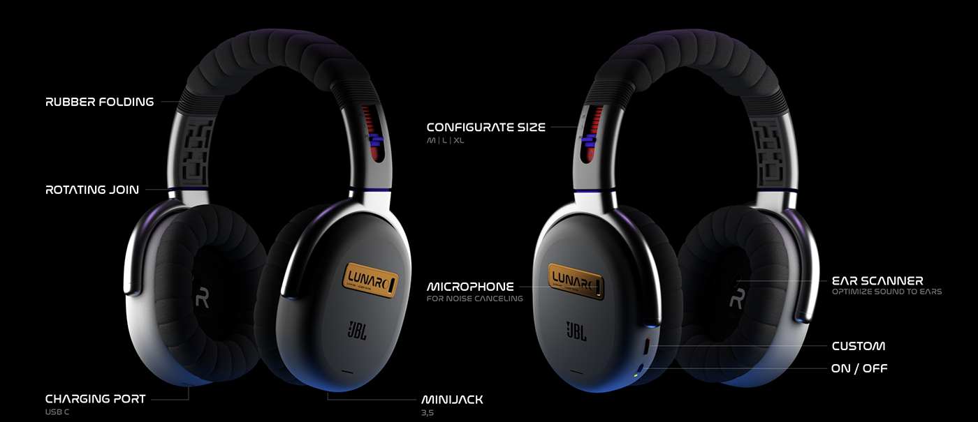 headphones product design concept