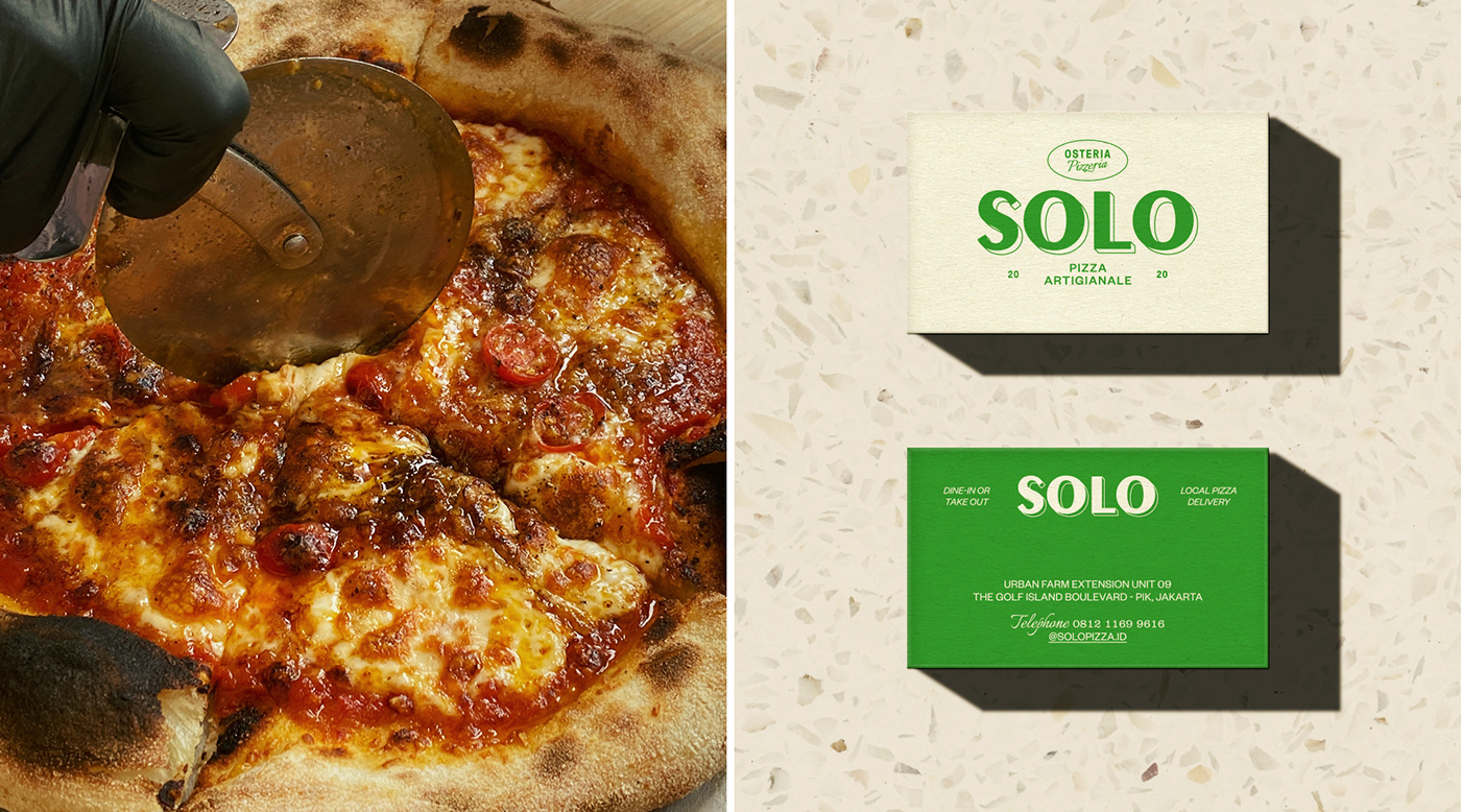 Pizza italian restaurant Food  jakarta graphic design  brownfoxstudio branding  Packaging agency