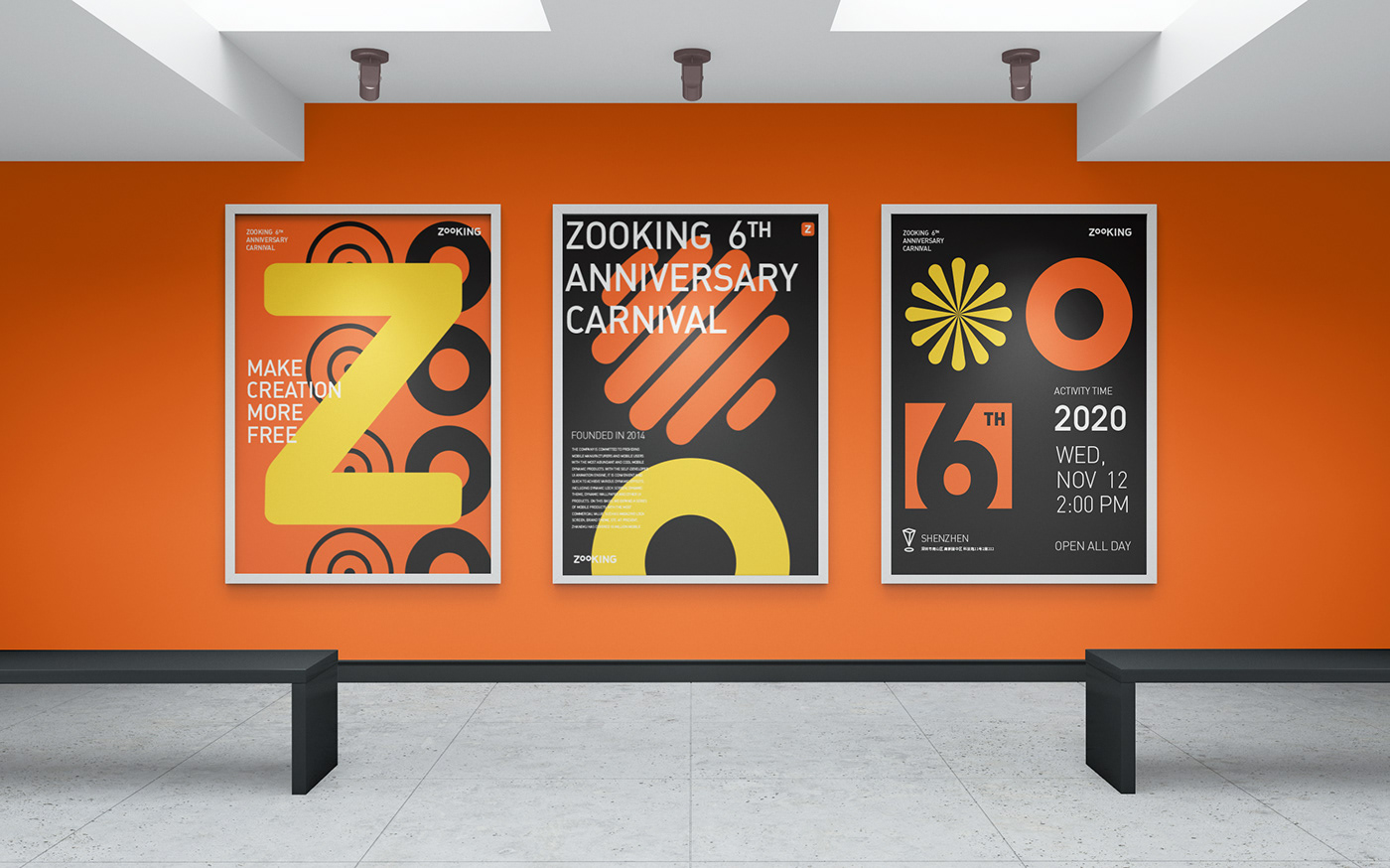 black brand circular company graphic Internet orange Renewal visual identity
