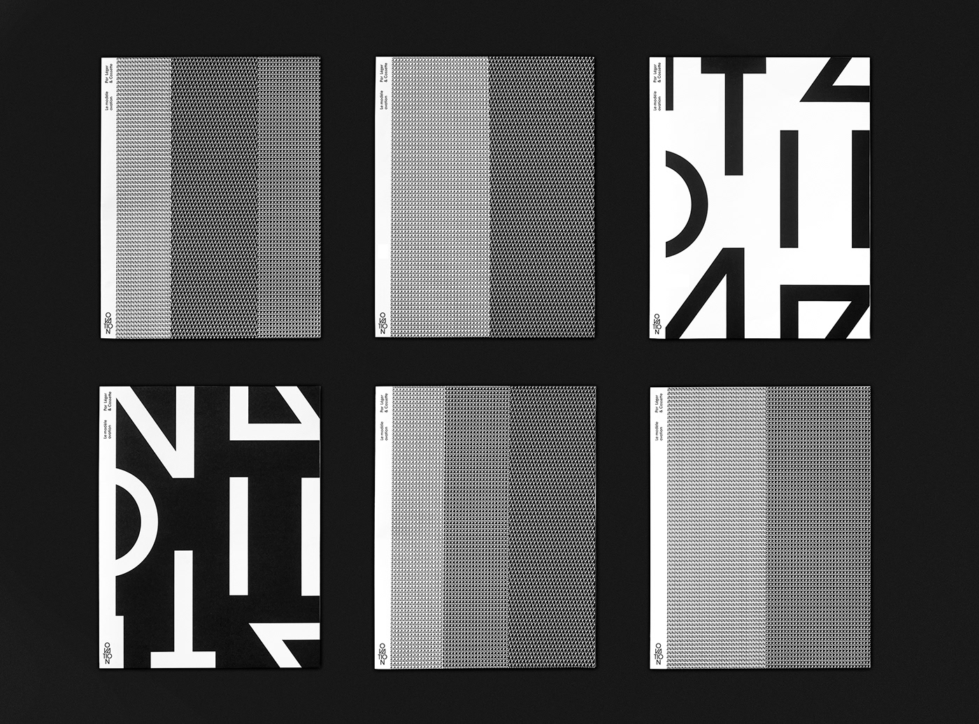 Cossette marketing   ovation print design Data infographics pattern black White