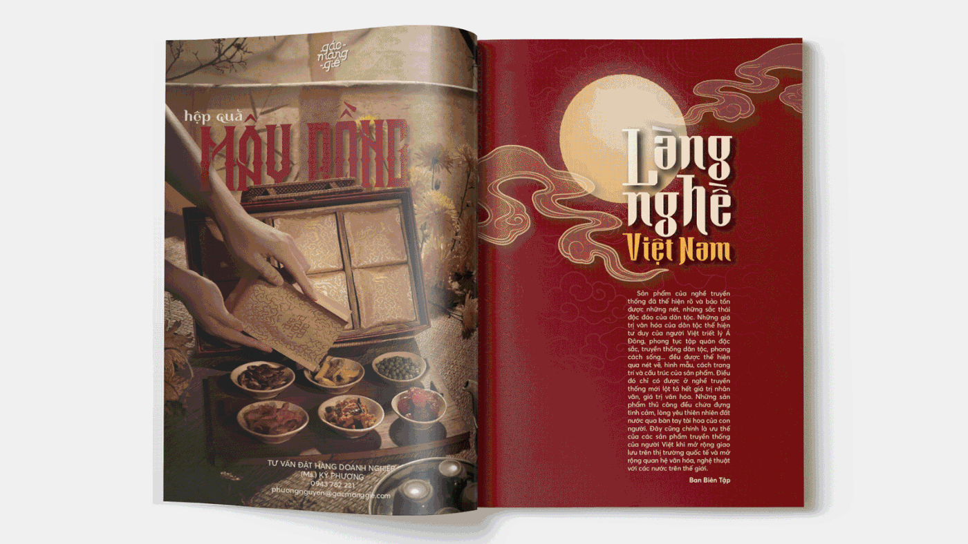magazine Layout Design design vintage typography   vietnam traditional book Layout