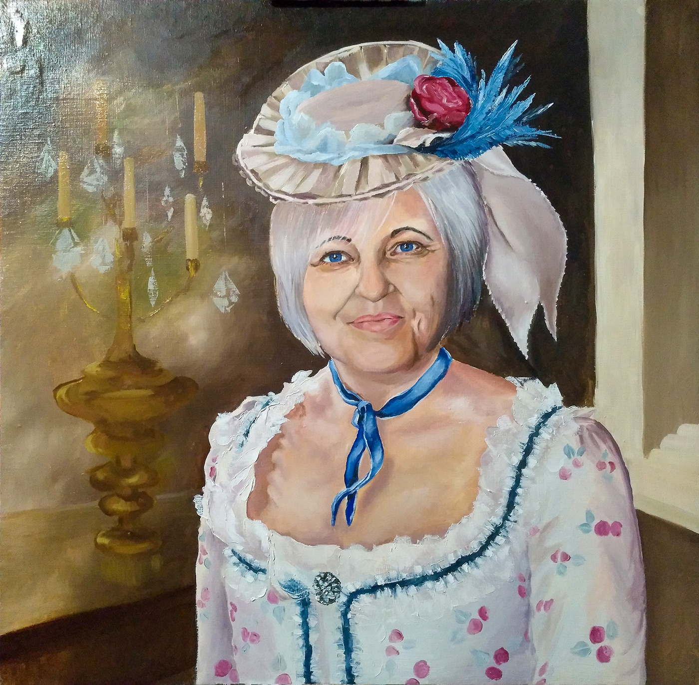 oil portrait thoughtfulness задумчивость масло подарок портрет painting   dry pastel pancil