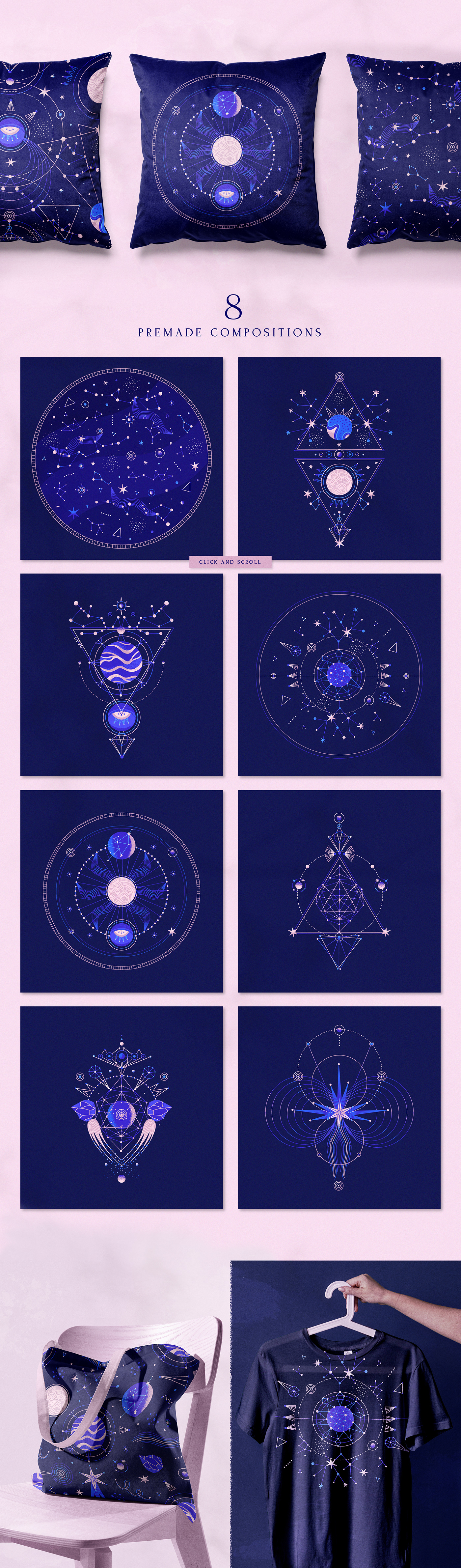 Astrology astronomy blue clipart Collection cosmos ILLUSTRATION  Space  stars vector