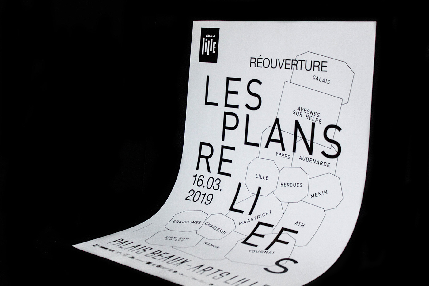 graphisme minimal typography   helvetica identity poster lille france