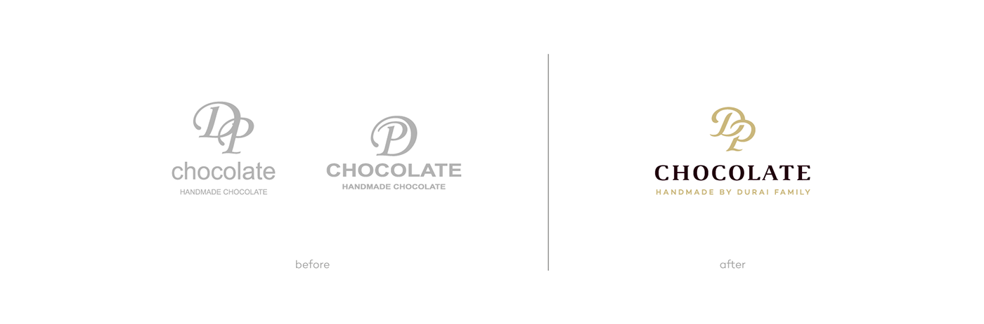 chocolate Packaging luxury branding  visual identity handmade logo initials monogram Slovak
