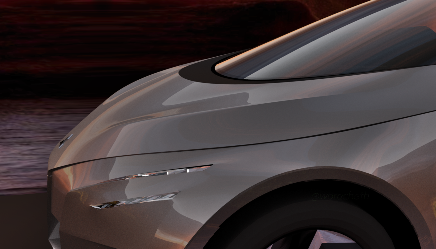 Mitsubishi lancer concept rendering evolution galant car study