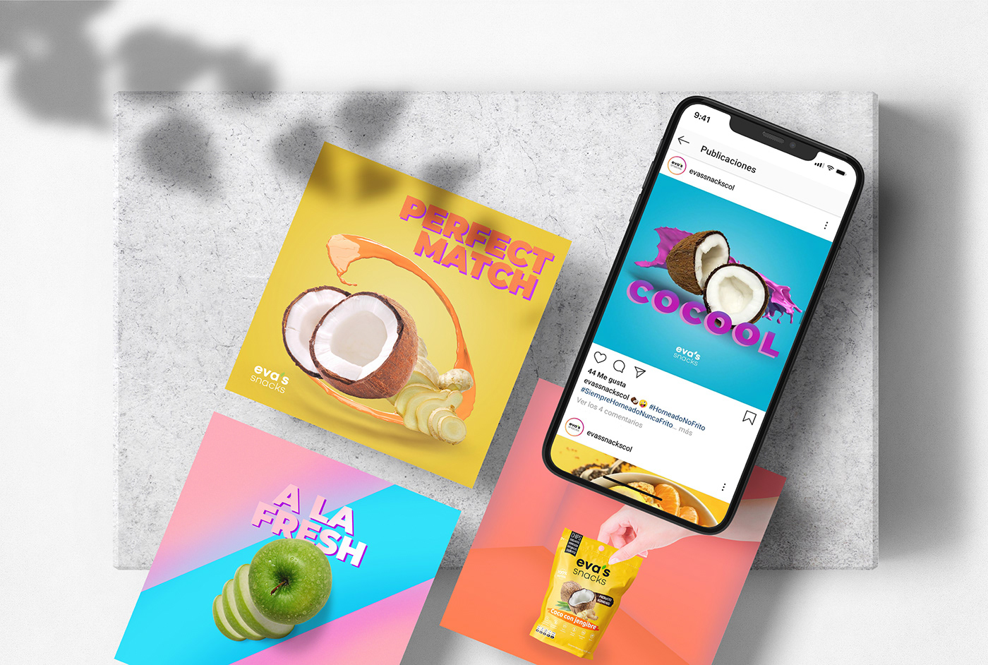 branding  Color Design Food  food design Fruit instagram snacks social media TRENDING