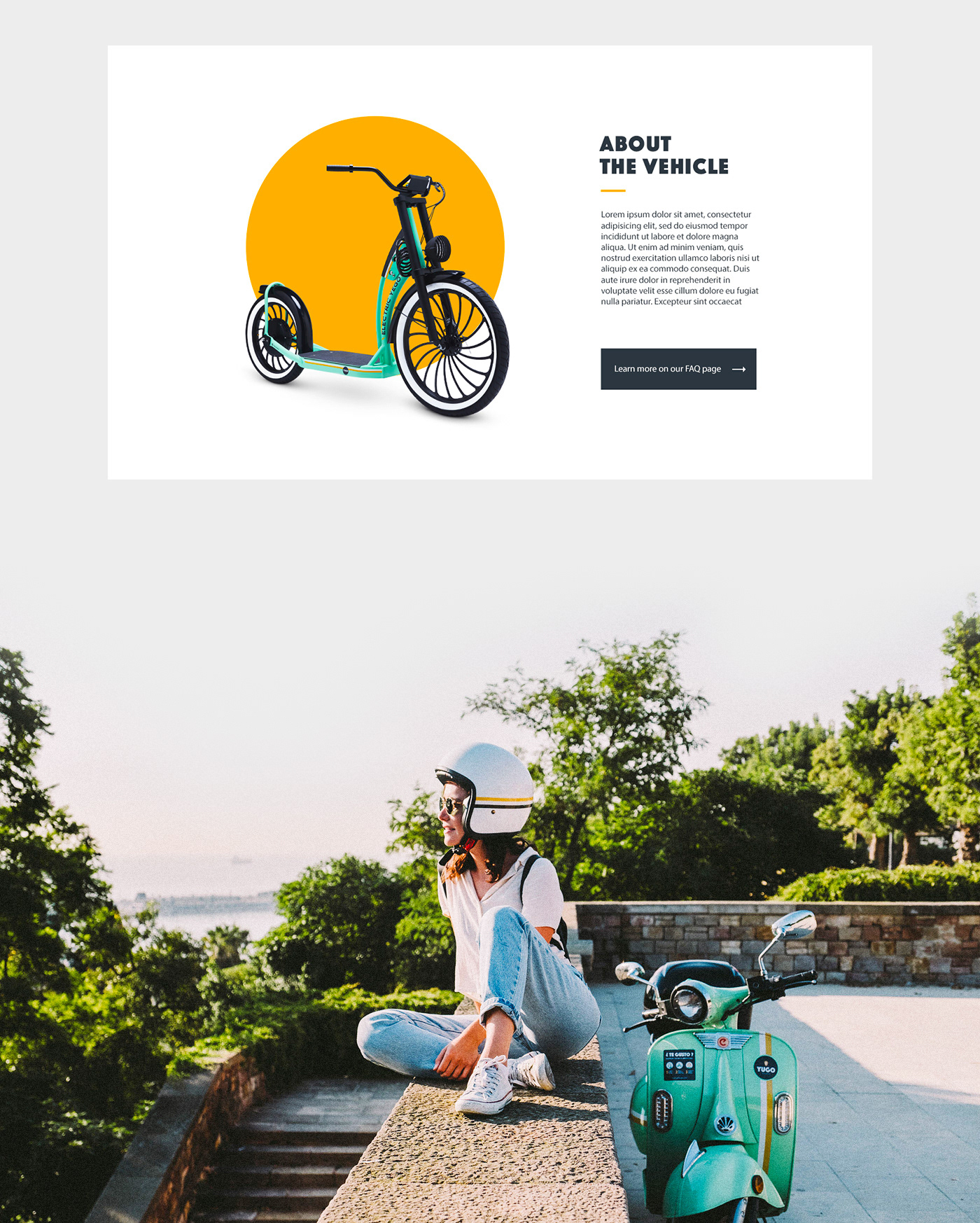 barcelona Bike creative electric motosharing Scooter sharing UI uidesign Website