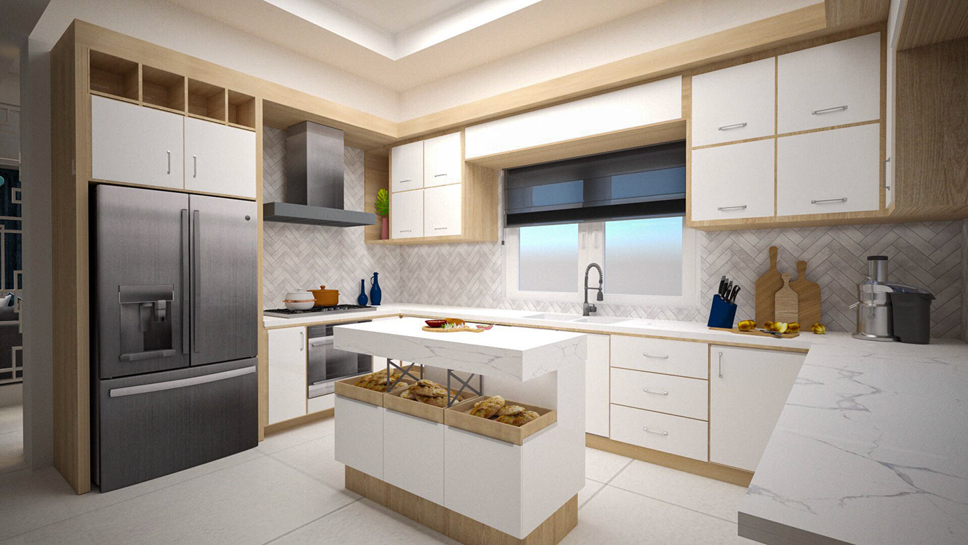 modern kitchen design on Behance