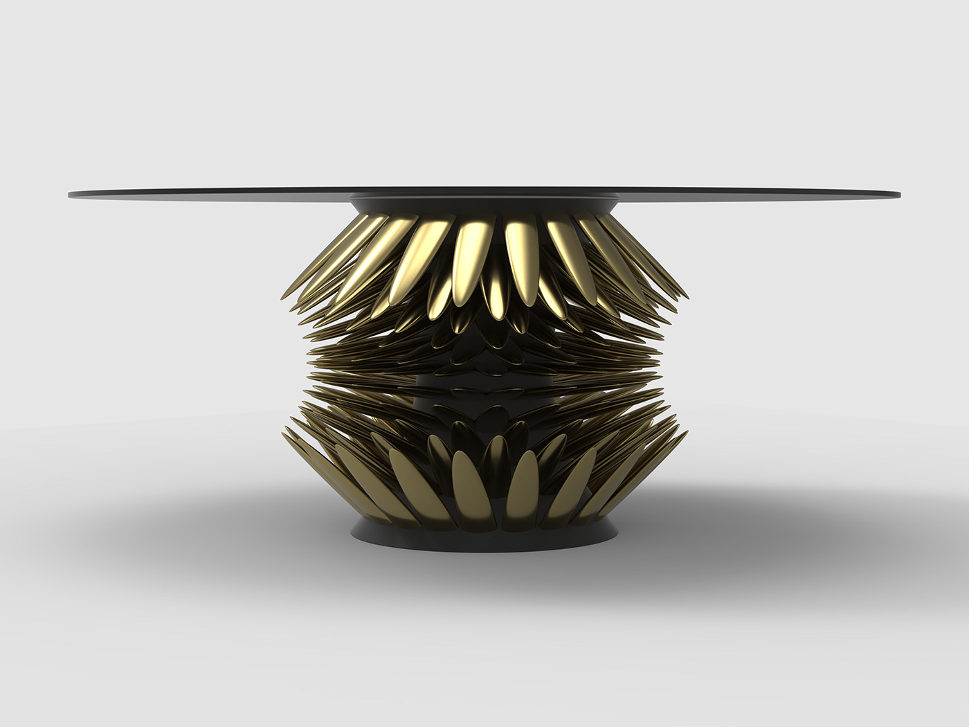 spine quill table furniture jason phillips design modern metal glass jason phillips jasonphillipsdesign