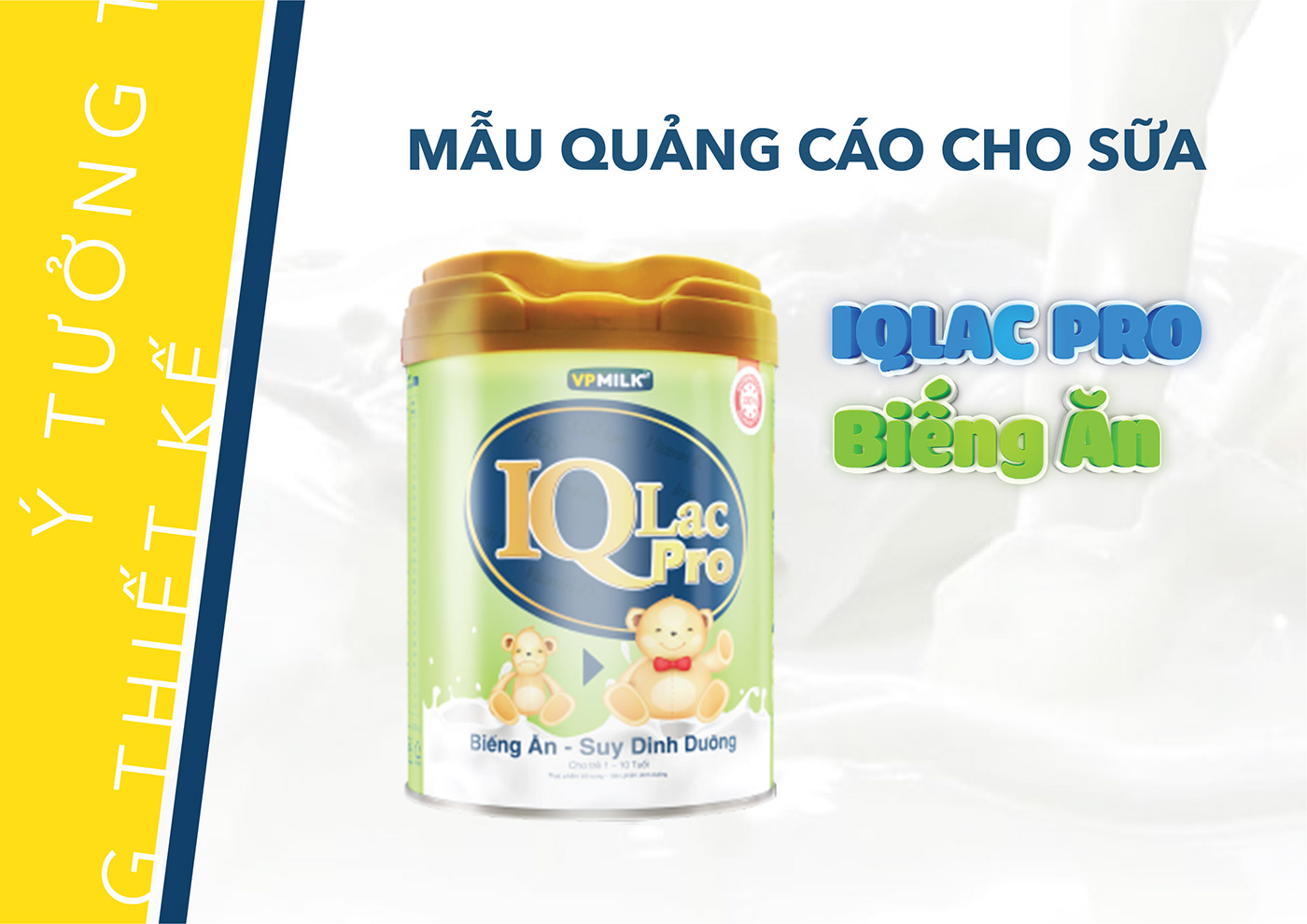 milk key visual kv Advertising  Sua quảng cáo sữa bột print ad Marketing material brand