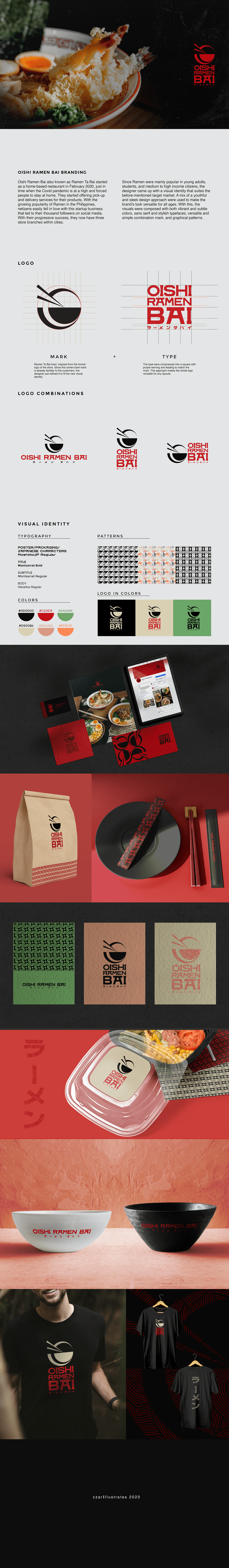 branding  collaterals Food  identity japanese logo mark ramen restaurant type