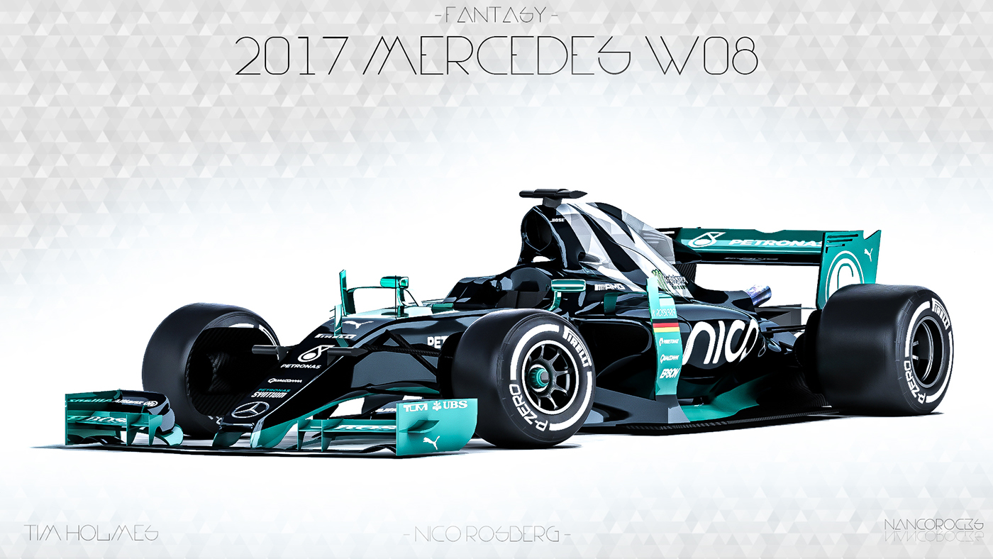 f1 formula Formula 1 concept design Livery F1 2017 mercedes FERRARI McLaren