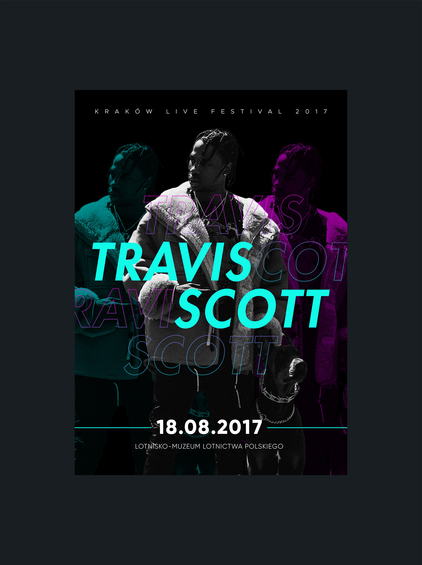 TRAVIS SCOTT poster concert concert poster rap festival graphics Music Festival astroworld rodeo