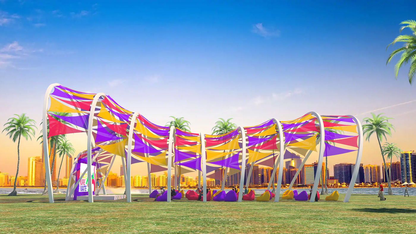 abudhabi arhitecture Event festival setup design  Stage stagedesign UAE