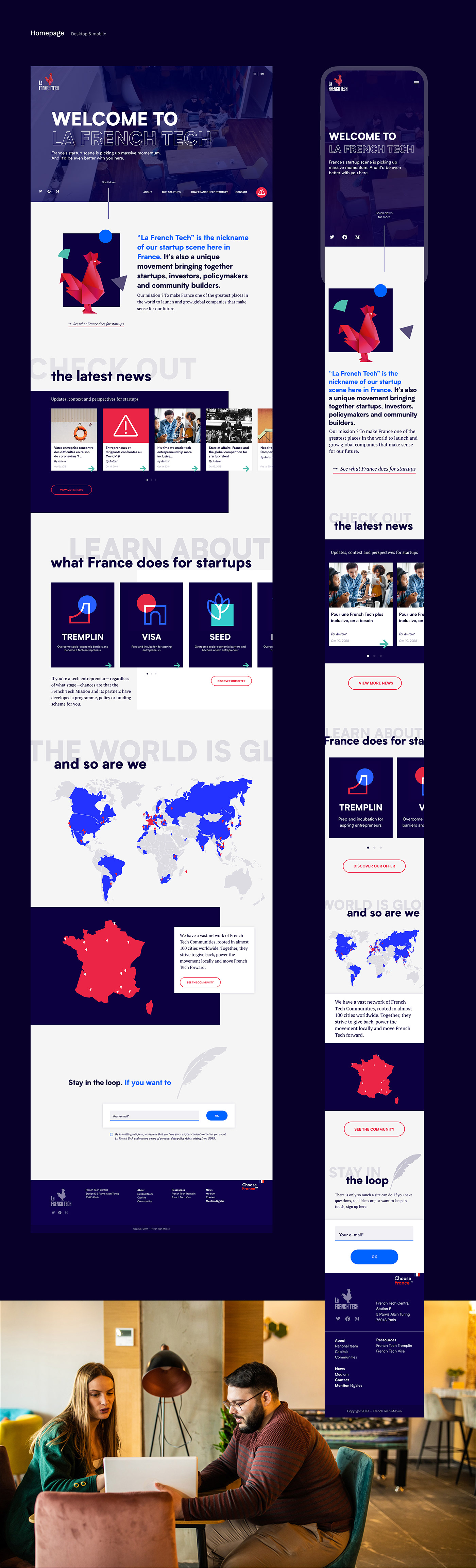 Website institutional french tech